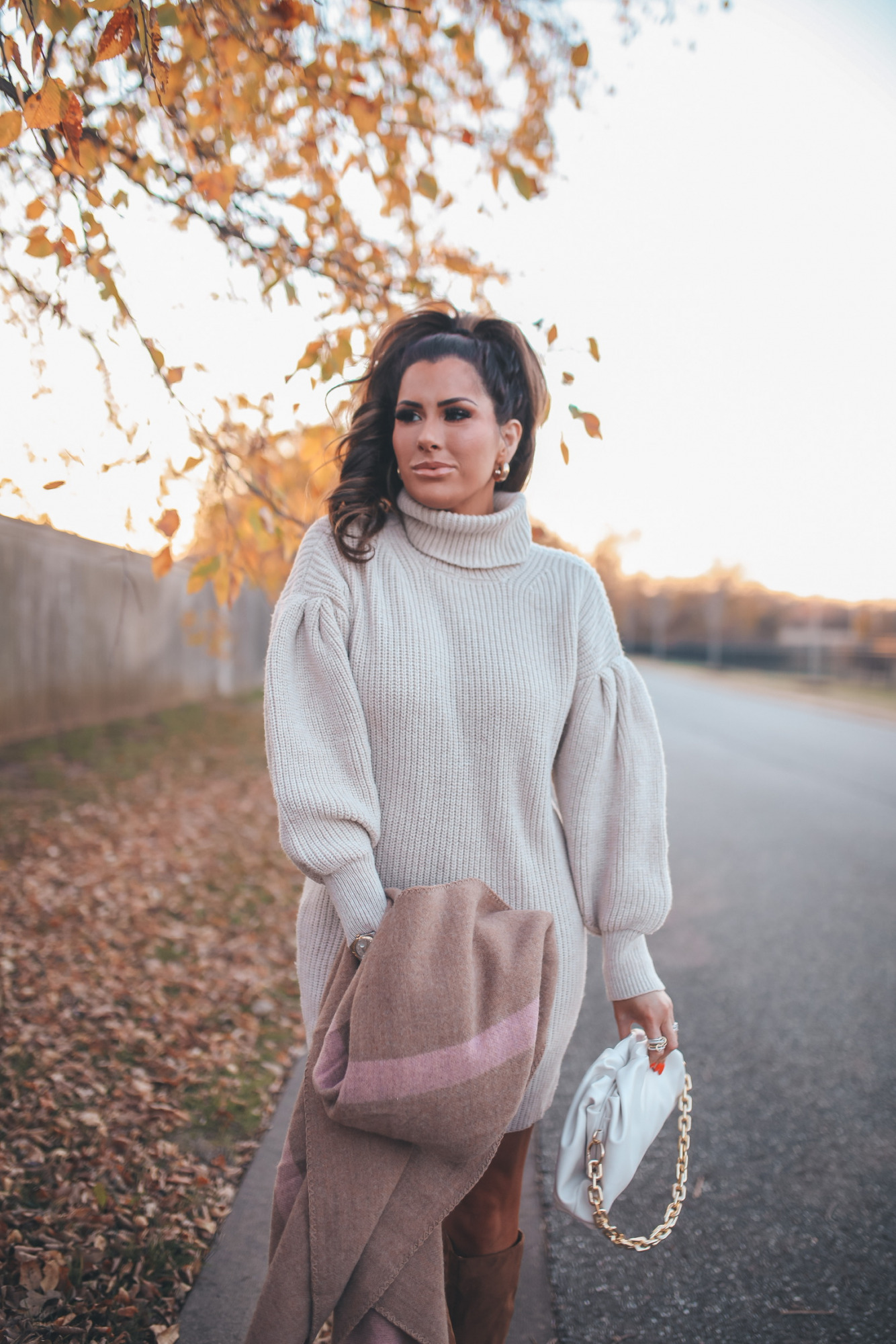 Fall OOTD [Affordable Sweater Dress & Boots] - The Sweetest Thing