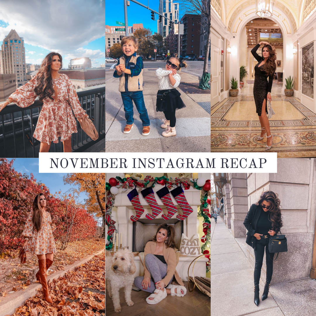 November 2021 Instagram Fashion Recap by top US fashion blogger, Emily Gemma of The Sweetest Thing