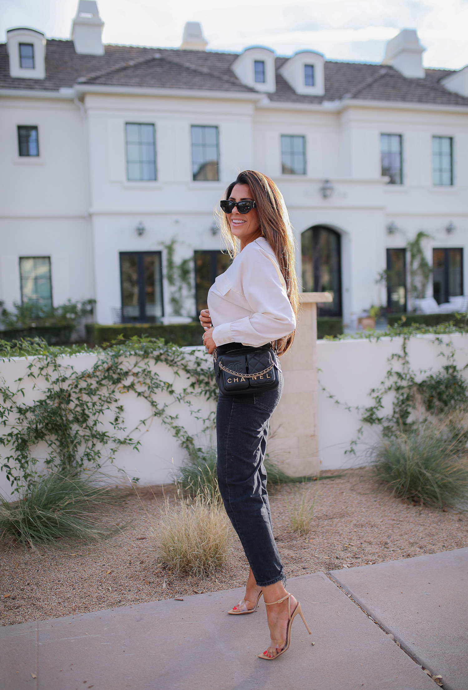 Blue Off The Shoulder Top + Skinny Jeans... | Missy On Madison