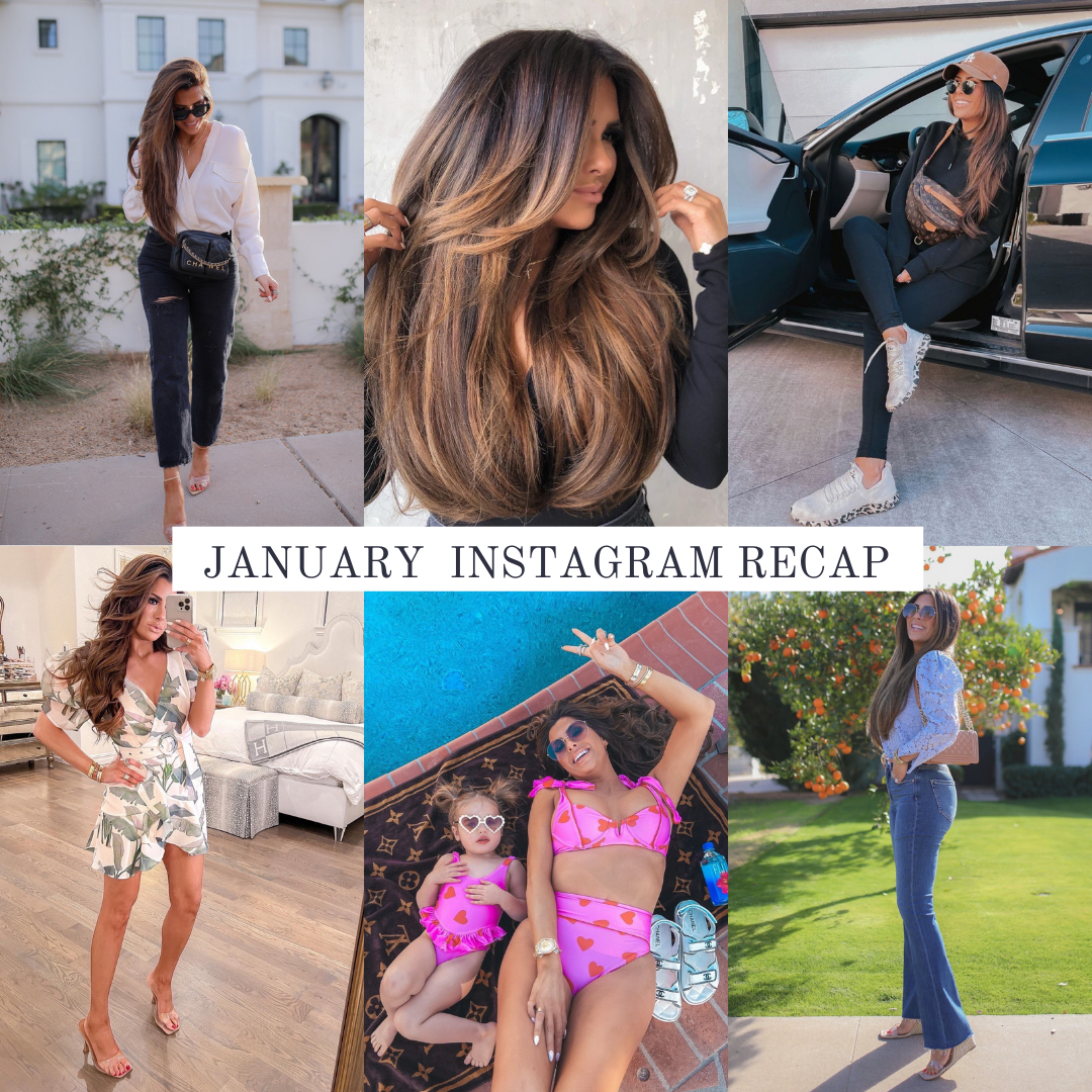 January Instagram Fashion Recap by top fashion blogger, Emily Gemma