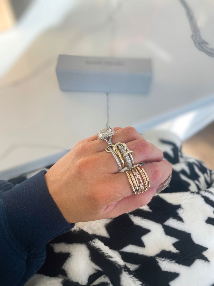 Spinelli Kilcollin Polaris Linked Diamond Rings, Spinelli Dupe Ring, Express Textured Ring Set, Jewelry Trends 2022, Emily Ann Gemma