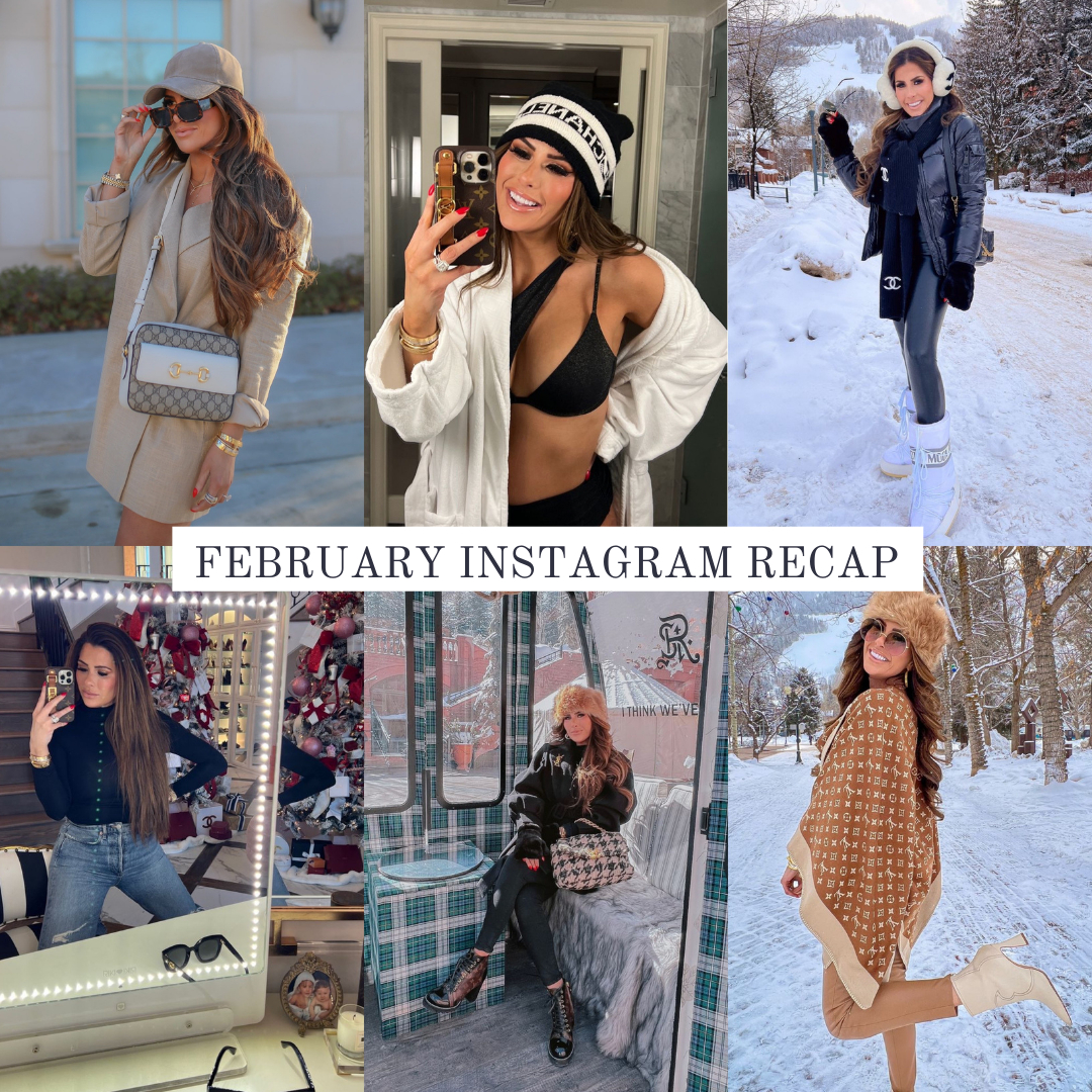 Emily Ann Gemma Instagram Recap, Winter Fashion, The Sweetest Thing Blog