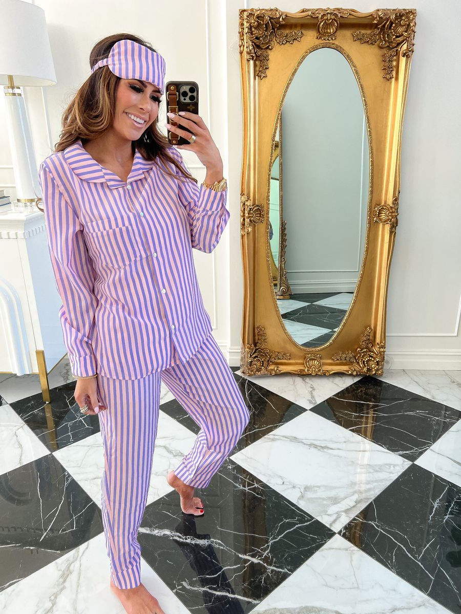 Buddy Love Spring Try On Haul 2022, Striped Pajamas, Loungewear Outfit Ideeas Spring 2022, Emily Ann Gemma