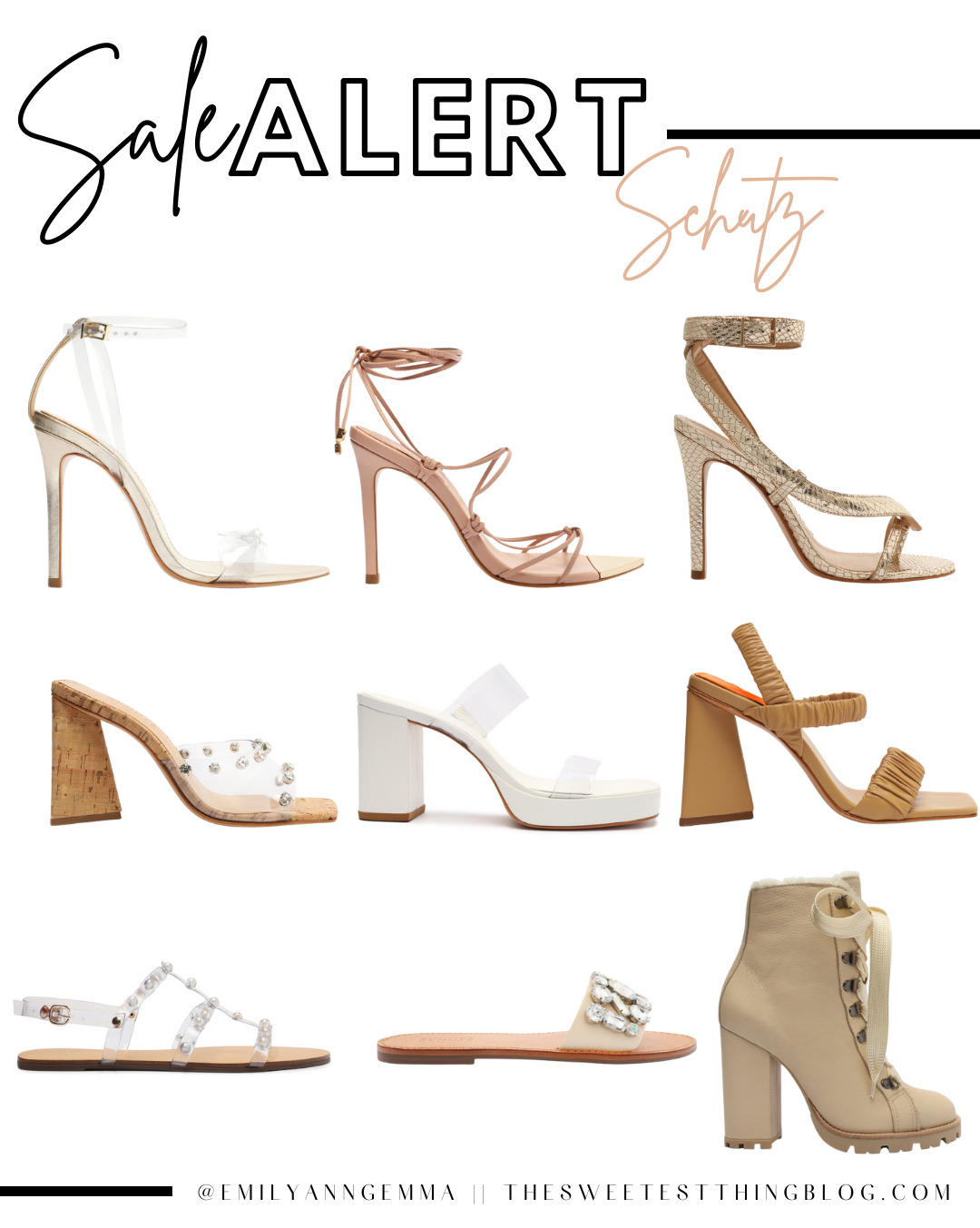 Schutz Memorial Day Sale 2022, Best Spring Shoes, Nude Shoes Summer 2022, Emily Ann Gemma