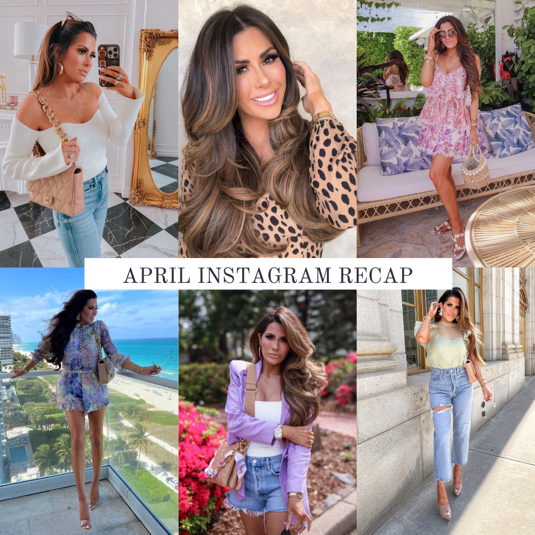 Emily Ann Gemma Instagram, Emily Gemma April Instagram Recap, Summer Fashion 2022, Spring Fashion 2022, Emily Ann Gemma