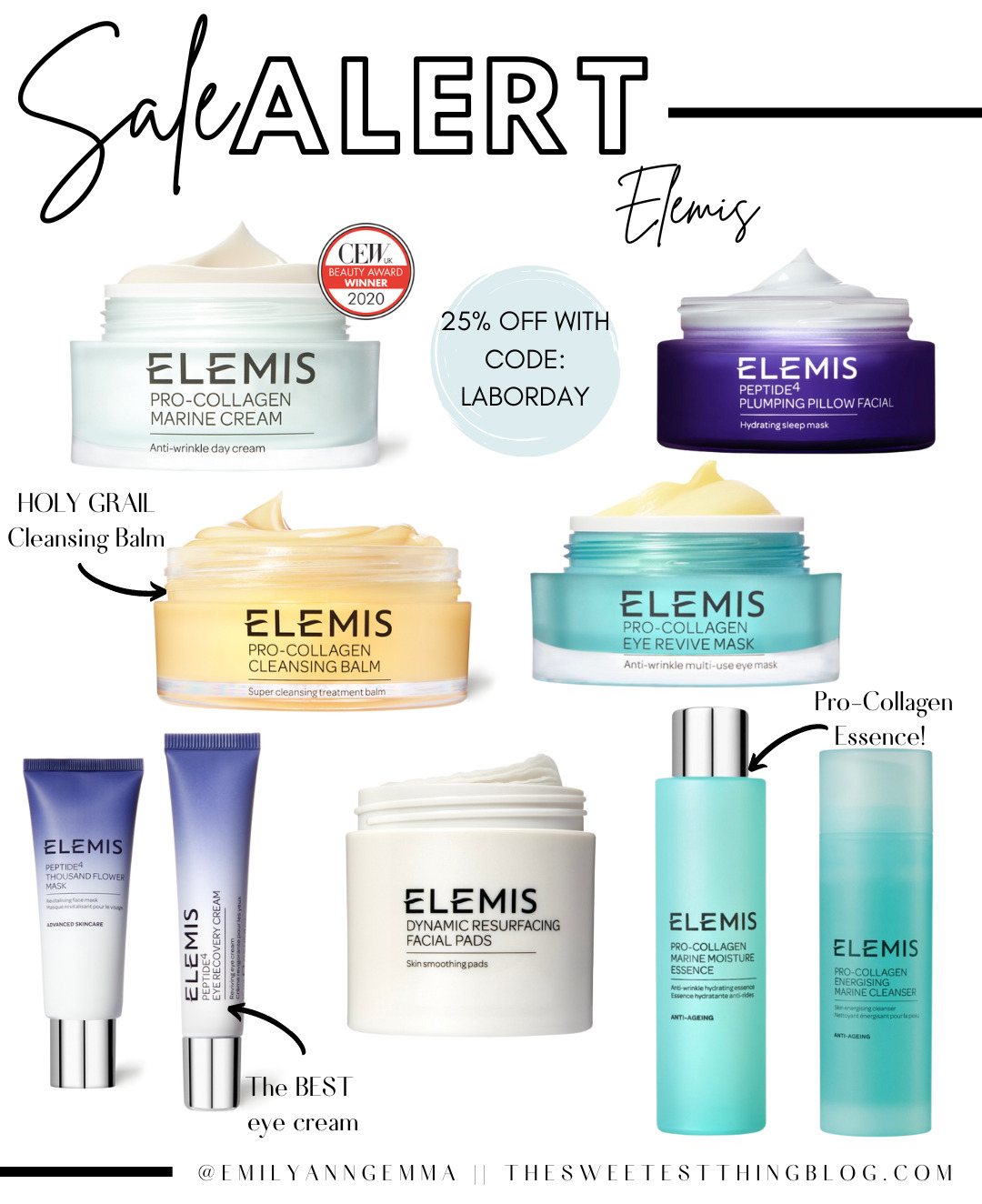 Best Labor Day Sales 2022, Elemis Labor Day Sale 2022, Emily Gemma Labor Day Sale Favorites