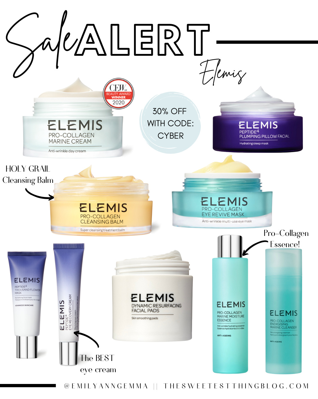 Black Friday Sales 2022, Cyber Monday Sales 2022, Elemis Black Friday Sale 2022, Emily Ann Gemma