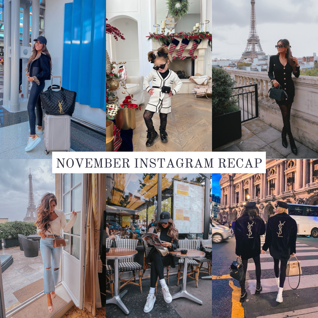 November 2022 Instagram Recap, Emily Ann Gemma Instagram, Paris Fashion Blogger