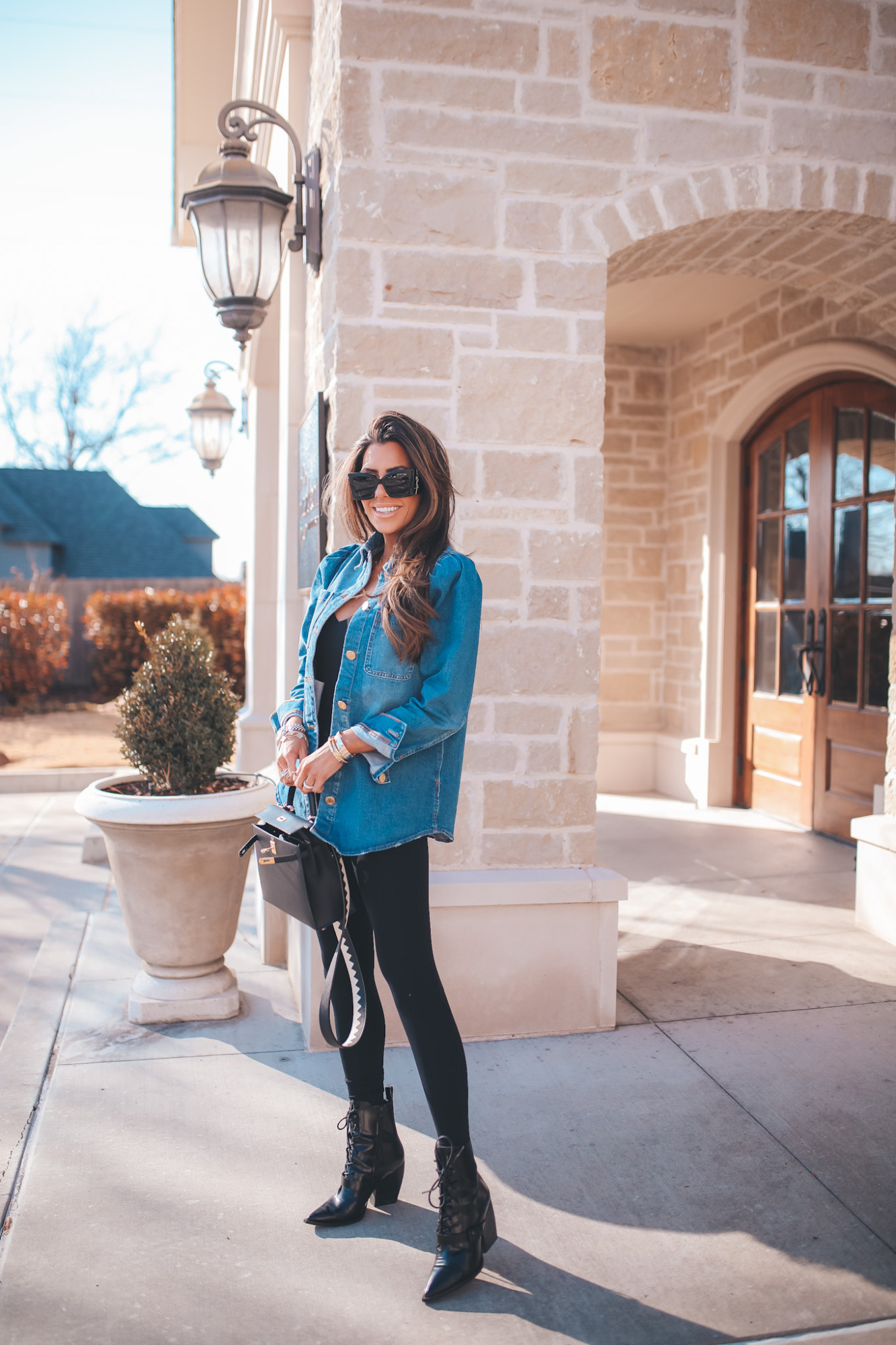 Chic & Simple Winter>Spring Transitional Outfit Idea [The Denim