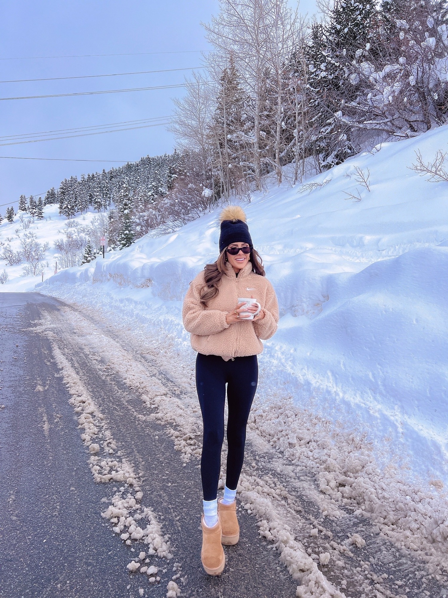 Ugg Classic Ultra Mini Platform, Nike Sherpa Pullover, Park City Fashion Blogger, Emily Ann Gemma