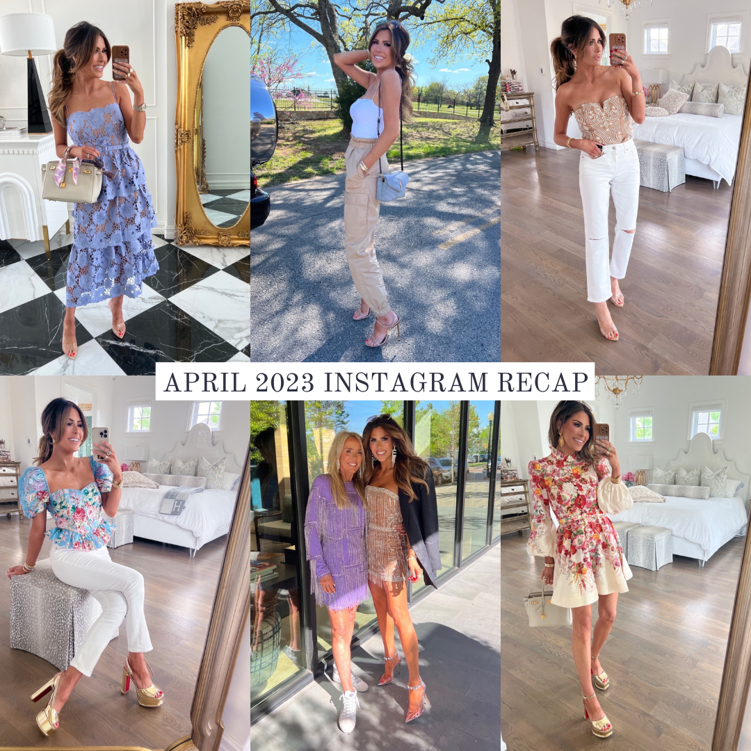 Emily Ann Gemma April 2023 Instagram Recap, Fashion Blogger, Spring Fashion 2023