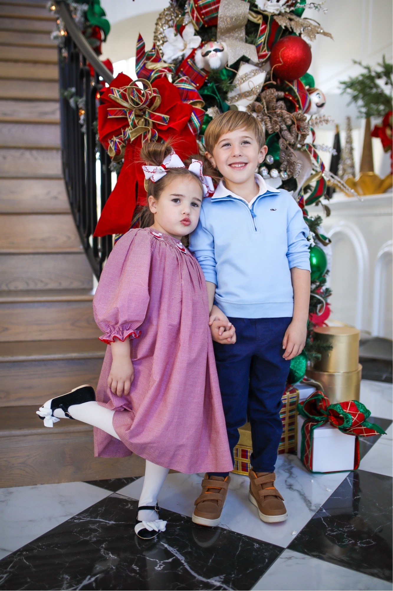 Luke and Sophia Gemma, Janie and Jack Holiday 20234, Smocked Auctions, Kids Holiday Outfit Ideas 2023