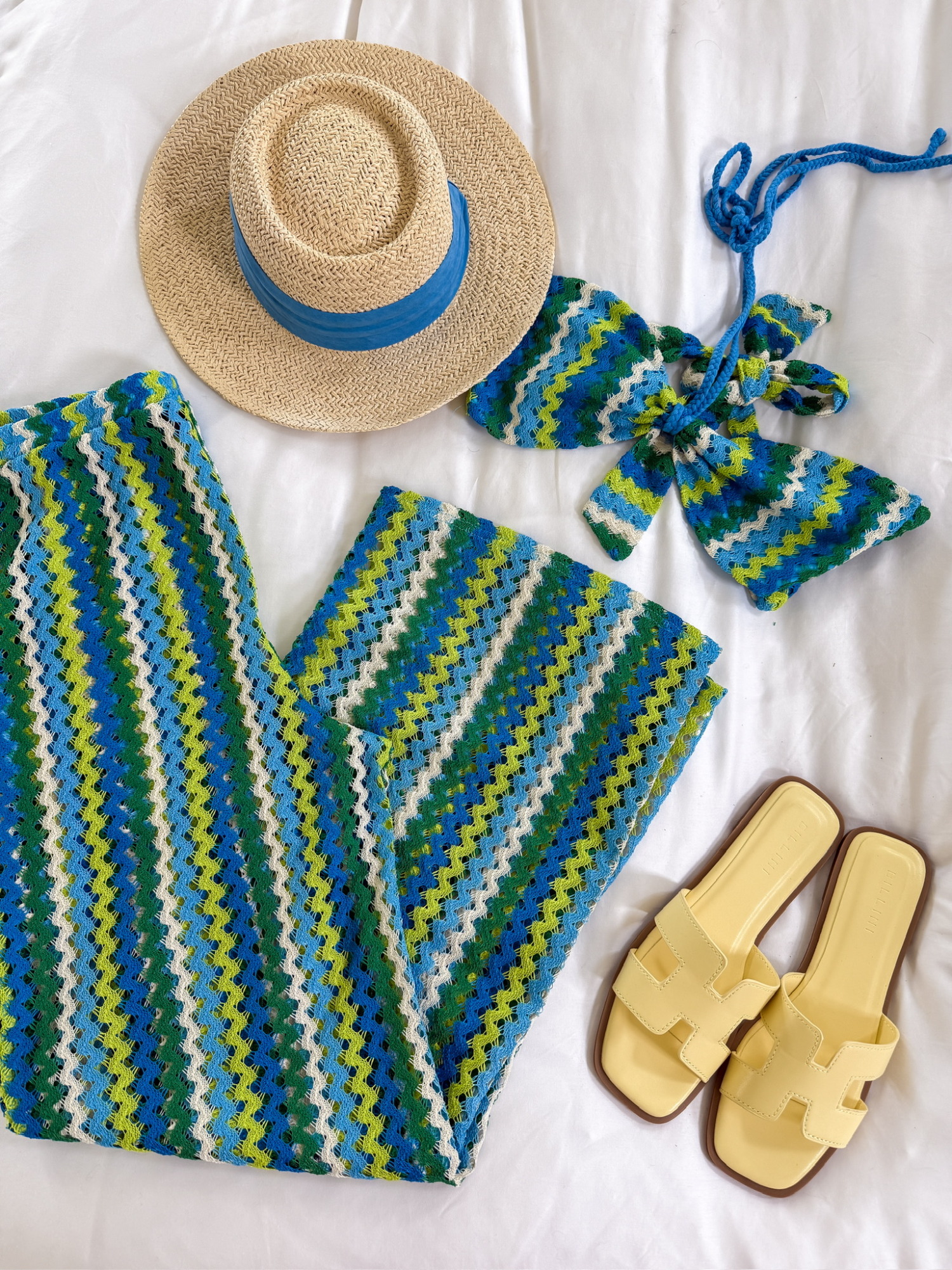 designer inspired, vacation outfit, butter yellow, spring fashion, Emily Ann Gemma